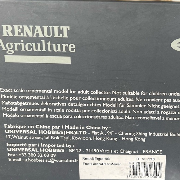 Universal Hobbies Renault Ergos 100 Tractor 1:32 Scale Die-Cast Model โ Rare - Picture 8 of 10